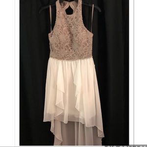 Elegant White/Nude dress